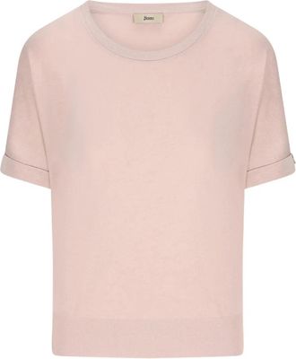 Herno Rondgebreide trui - Dames - Ronde hals truien - Roze - L - Truien & Vesten