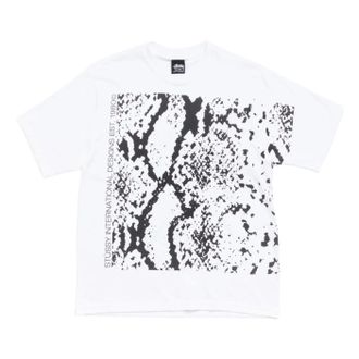 St&uuml;ssy Snakeskin T-Shirt White 1905199-WHIT