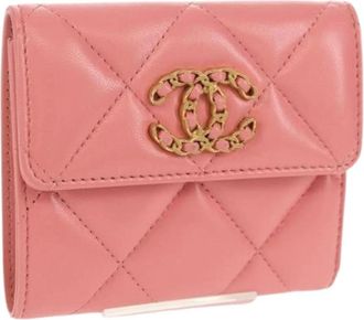 Chanel Pre-owned Wallet - Dames - Vintage Accessoires - Roze - ONE Size - Leer - Vintage