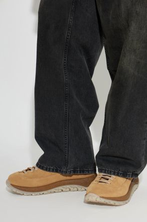 Birkenstock Suede Mule Sneakers UERZELL, Mens, Beige