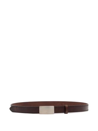 Bally Cintura Dean con fibbia rettangolare - Marrone