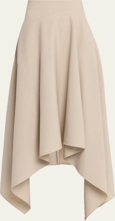 Lafayette 148 New York Handkerchief Wool Suiting Maxi Skirt