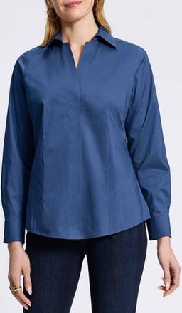 Foxcroft Taylor Stretch Shirt in Pacific Blue at Nordstrom Rack, Size 10
