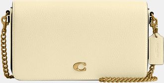 Coach Womens Mila Crossbody Bag With Signature Canvas - Beige Leather - One Size