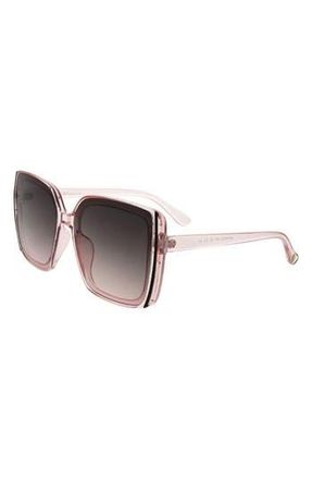 BCBGeneration 61mm Oversize Square Sunglasses in Crystal Blush at Nordstrom Rack