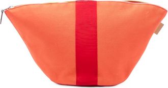 Herm&egrave;s Pre-owned Hermes Mini Toile Palmyre Pouch Ladies T