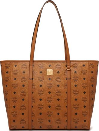 MCM Tote Bags, female, Brown, Size: ONE SIZE Liz Tote Bag