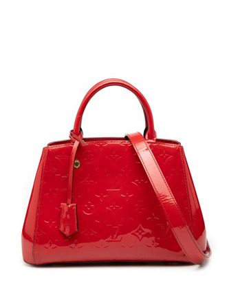 Louis Vuitton 2015 Monogram Vernis Montaigne BB satchel - women - Leather - One Size - Red