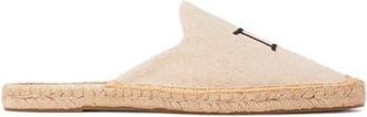 Soludos The Smoking Mule Embroidery Espadrille in Gemini - Natural Undyed at Nordstrom, Size 10