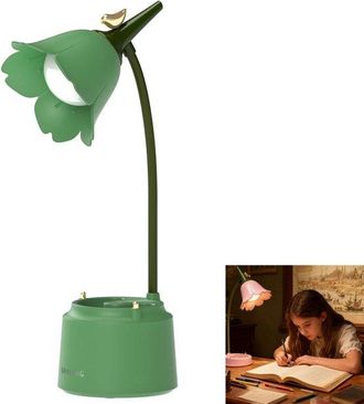 OEM L&aacute;mpara De Escritorio Led Regulable, Luz Para Leer Libros, Cambio De 3 Modos De Color, L&aacute;mpara De Mesita De Noche Recargable Por Usb, Azul