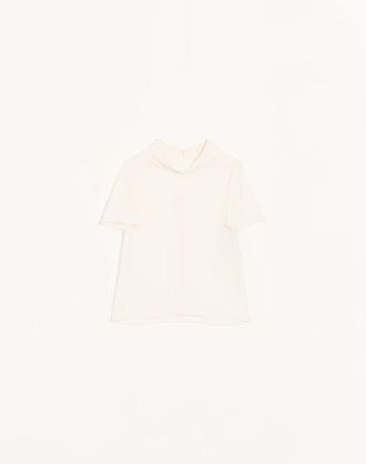 Valentino Top In Georgette Donna AVORIO 44