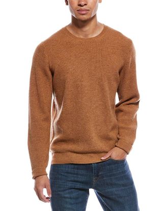 Brodie Moss Stitch Wool & Cashmere-Blend Crewneck Sweater