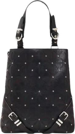 Desigual Zainetto Mini - Dames - Rugzakken - Zwart - ONE Size - Leer - Tassen