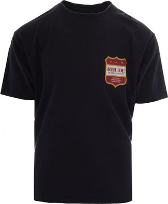 Rhude Black Crew Neck T-Shirts