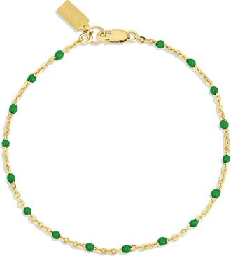 Set & Stones Kaz Bracelet in Gold /Emerald at Nordstrom, Size 7