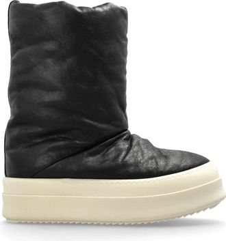 Rick Owens Mega Bumper Lunar - Dames - Winterlaarzen - Zwart - 41 EU - Leer - Schoenen