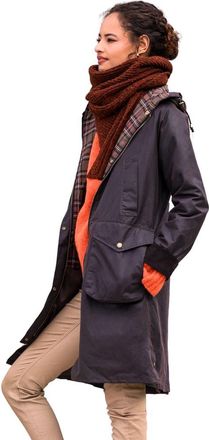 Celtic & Co. Wax Cotton Overcoat in Dark Brown at Nordstrom, Size 6