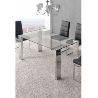 Fabrilamp Lampara Rin 8xe14 Cromo Con Pantalla 80x60d