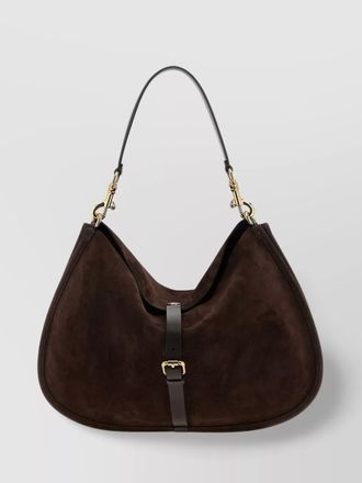 Etro large suede shoulder bag