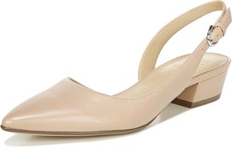 Naturalizer Womens Ballet Flats & Pumps - Banks Slingback, Crème Brulee Leather, UK 8, Medium Fit