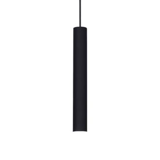 Ideal Lux Tube - L&aacute;mpara Colgante De Techo Delgada Led 1 Luz Negro - Ideal Lux