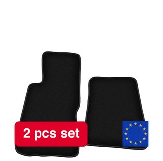 OEM Juego De Alfombrillas Para Coche, Fibra Sint&eacute;tica, Dise&ntilde;o Ligero, Color Negro