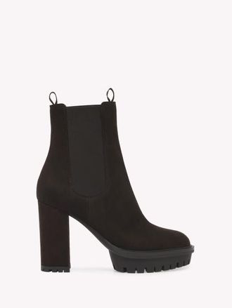 Gianvito Rossi Barry Bootie in Brown Suede at Nordstrom, Size 41.5