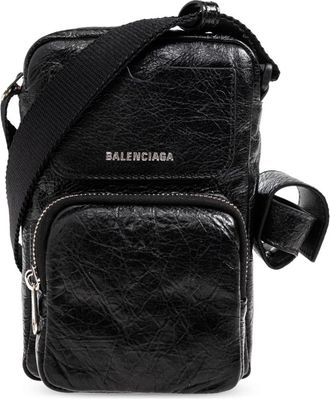Balenciaga Messenger Bags, male, Black, Size: ONE SIZE Superbusy Vertical Crossbody Bag