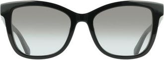 Ferragamo 54mm Rectangle Sunglasses in Black at Nordstrom