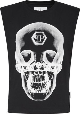 Philipp Plein Sleeveless T-shirt Skull