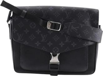 Louis Vuitton Tweedehands Canvas Louis Vuitton tassen - Heren - Vintage Schoudertas - Zwart - ONE Size - Vintage