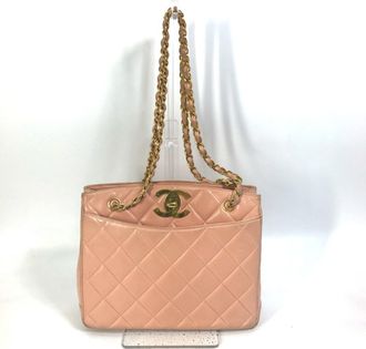 Chanel Leather Shoulder Bag Tote Bag (Pre-Owned)