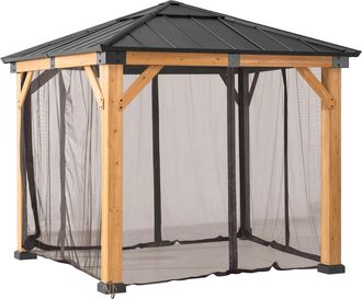 Sunjoy Direct Red Para Cenador De Madera De Cedro 273cm X 273cm