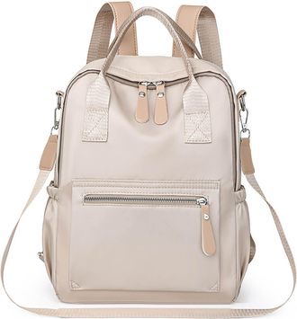 Generic Womens Fashion Backpack, Lightweight School Bag, Multi-Compartment Design Storage Bag, Suitable for Storing Umbrellas, Wallets and Mobile Phones (Whit