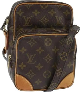 Louis Vuitton Pre-owned Cross Body Bags, female, Brown, Size: ONE SIZE Pre-owned Vintage Canvas Cross Body Bag