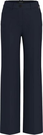 Marc Cain Warri Wijde Broek - Dames - Broeken - Blauw - Maat: 2XL Viscose