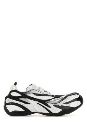 Balenciaga Two Tone Fabric Soleless Sneakers