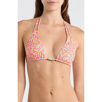 Kulani Kinis Halter Bikini Top in Bubble Pop at Nordstrom, Size X-Small