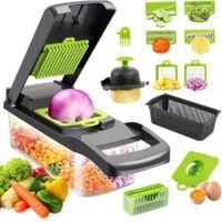 OEM Mandolina De Cocina 16 En 1 - 7 Cuchillas Intercambiables De Acero Inoxidable - Corte Preciso De Verduras - F&aacute;cil De Limpiar - Abs Apto Para Uso Alime