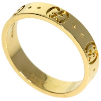 Gucci Icon Yellow Gold (18K) Band Ring (Pre-Owned)