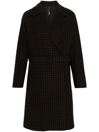 Hev&ograve; Brindisi coat - men - Wool/Polyamide/Polyester/Cotton - 50 - Brown