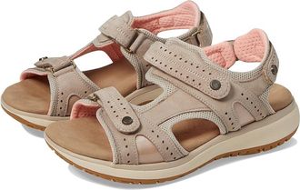 SAS Embark Adjustable Comfort Sport Sandal Womens Sandals Taupe : 10.5 WW - Double Wide (D), Leather
