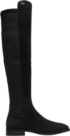 Stuart Weitzman Womens Keelan Suede With Logo Over The Knee Boots