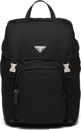 Prada Re-Nylon Logo-plaque Backpack