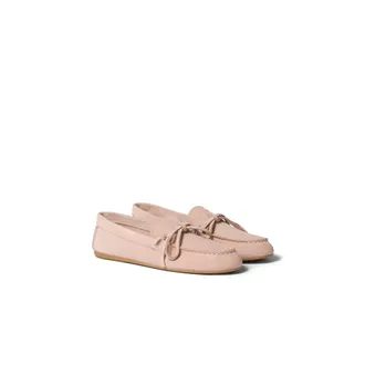 Miu Miu Suede Deck Loafers, Woman, Peach, Size 36,5