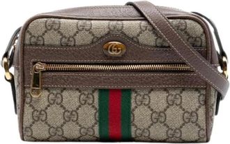 Gucci Pre-owned Cross Body Bags, female, Beige, Size: ONE SIZE Pre-owned The Ophidia
