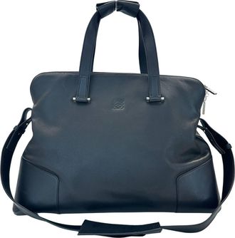 Loewe Black Leather Handbag Shoulder Bag (Pre-Owned)