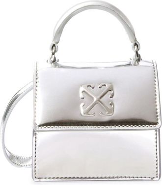 Off-white micro Jitney handbag - women - Polyester/Polyurethane/Polyester/Polyurethane - OS - Silver