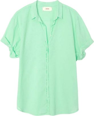 Xirena Womens Channing Button Shirt In Pistachio