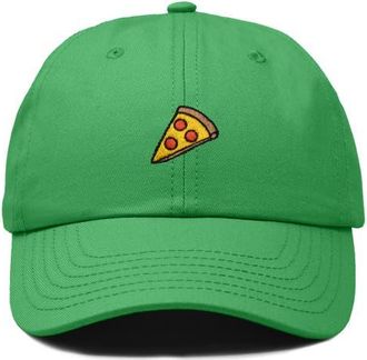 Dalix Pizza Slice Embroidered Dad Hat in Kelly Green at Nordstrom
